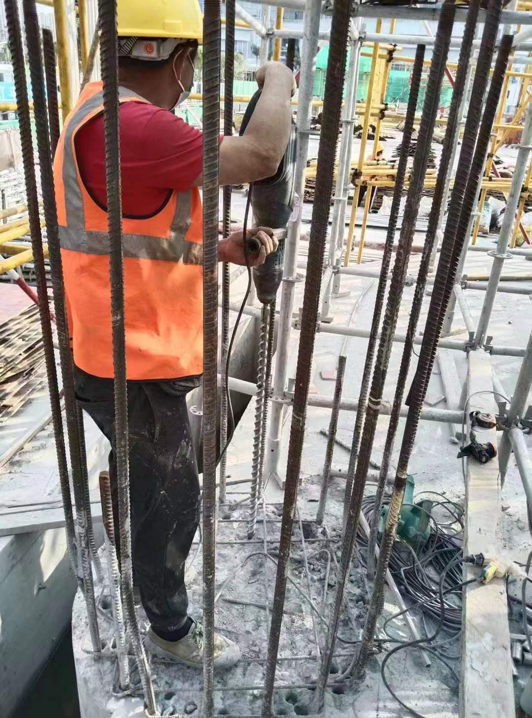 温县增大截面法加固框架柱施工方案
